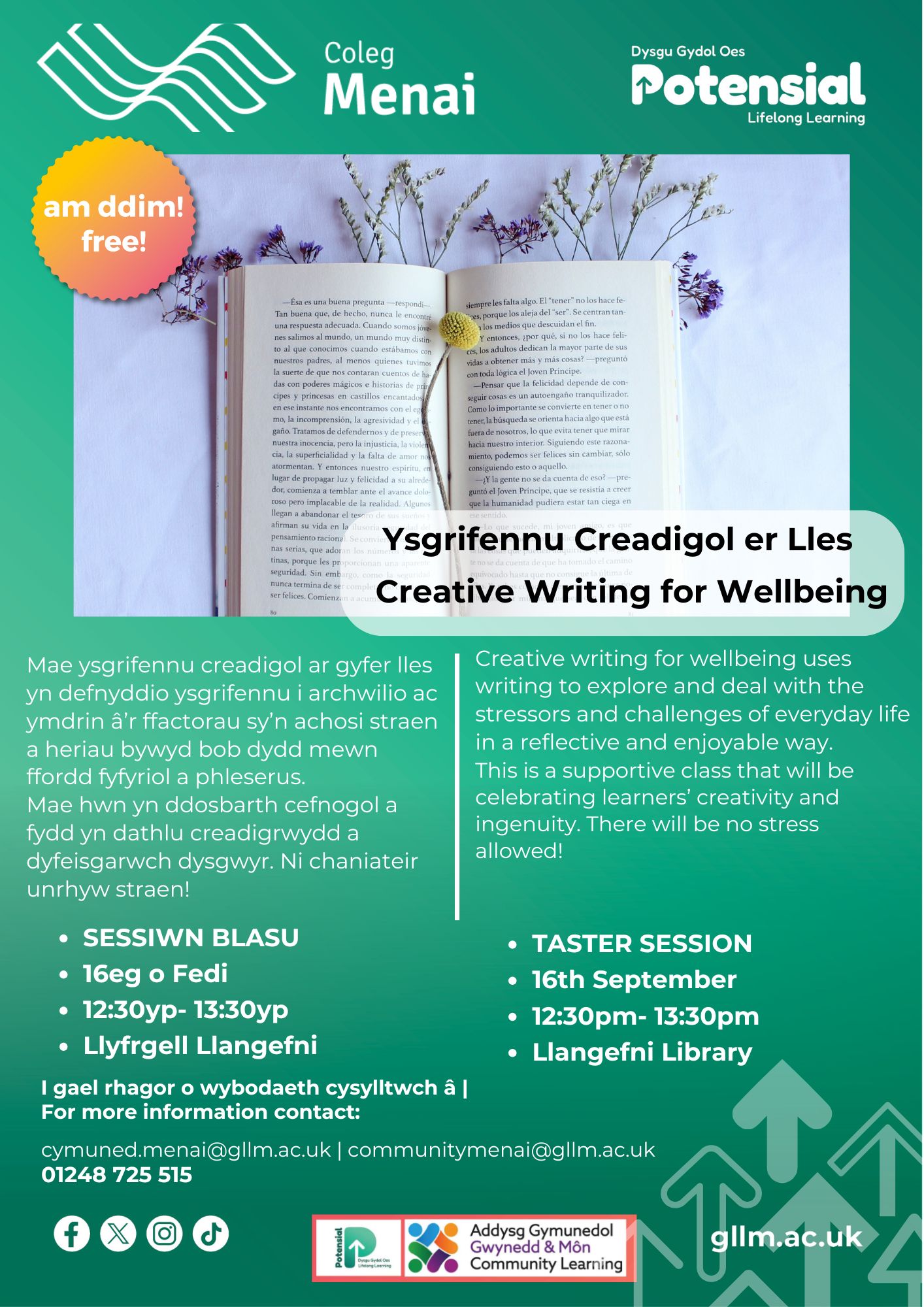ysgrifennu-creadigol-er-lles